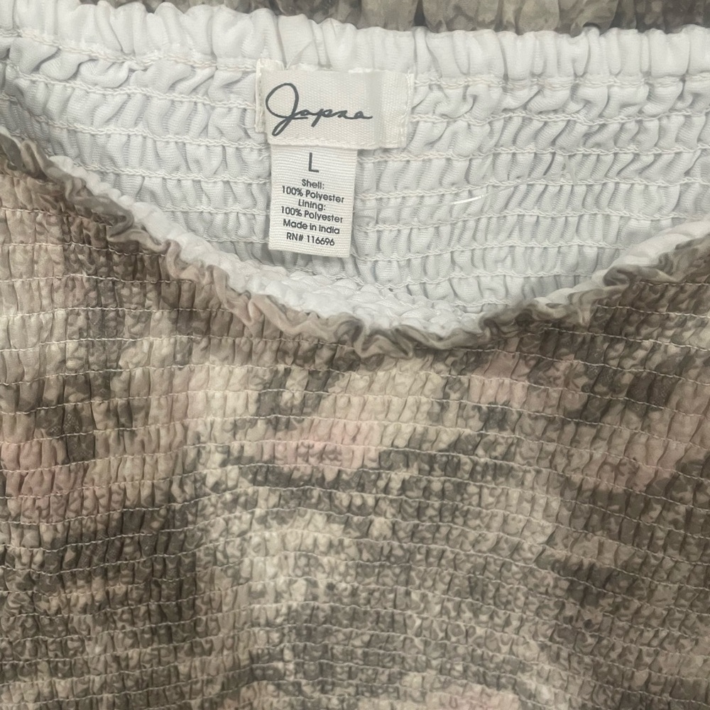 Japna Snakeprint Ruffle Sleeve Top - Picture 3 of 5